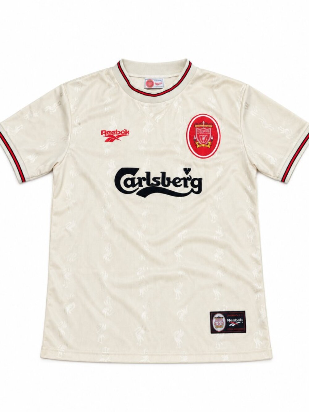 Reebok Liverpool Cream Soccer Jersey